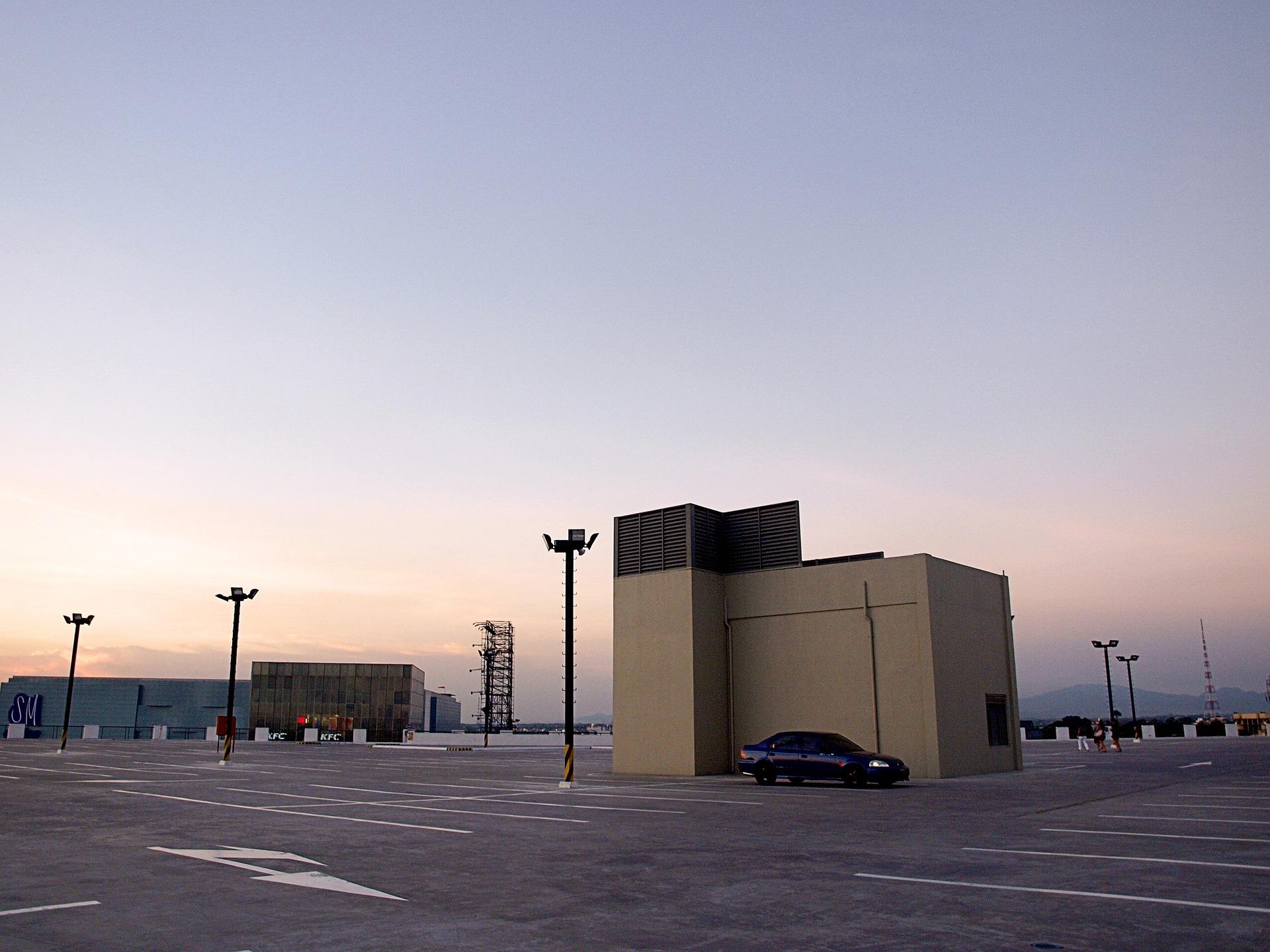 One of the applications for Kapsea's outdoor lighting solutions: Car parks